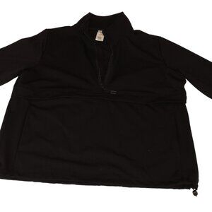 Ladies’ Small Black Half‑Zip Travel Pullover